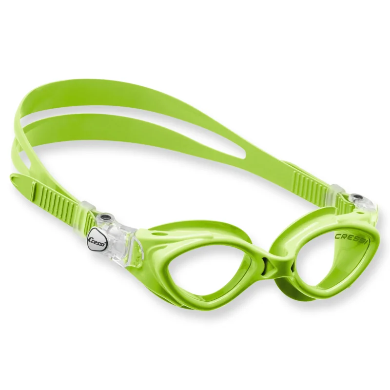 Cressi King Crab Schwimmbrille für Kinder - 7 bis 15 Jahre, lime Neue Ware