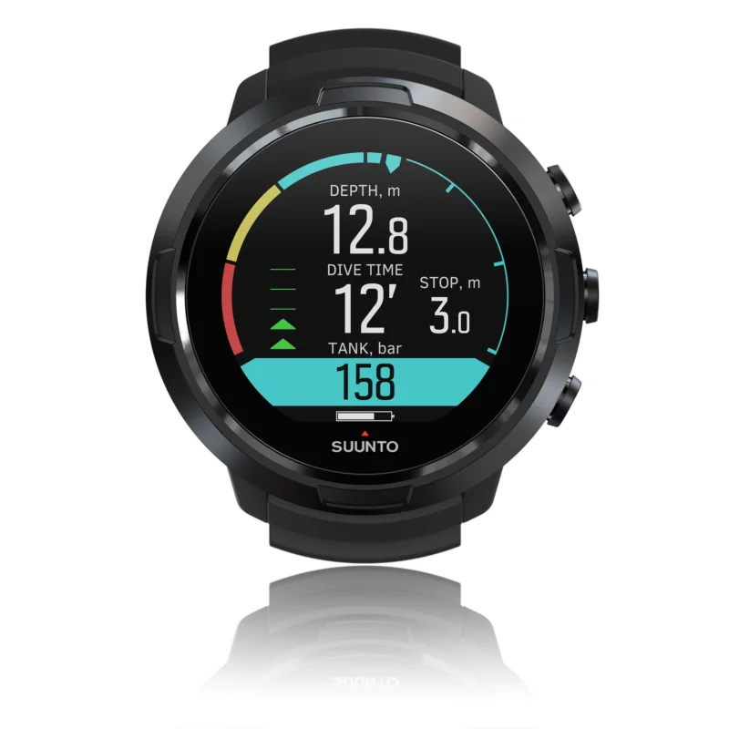 Suunto D5 All Black Tauchcomputer im Uhrenformat - für Luft und Nitrox Must-Have