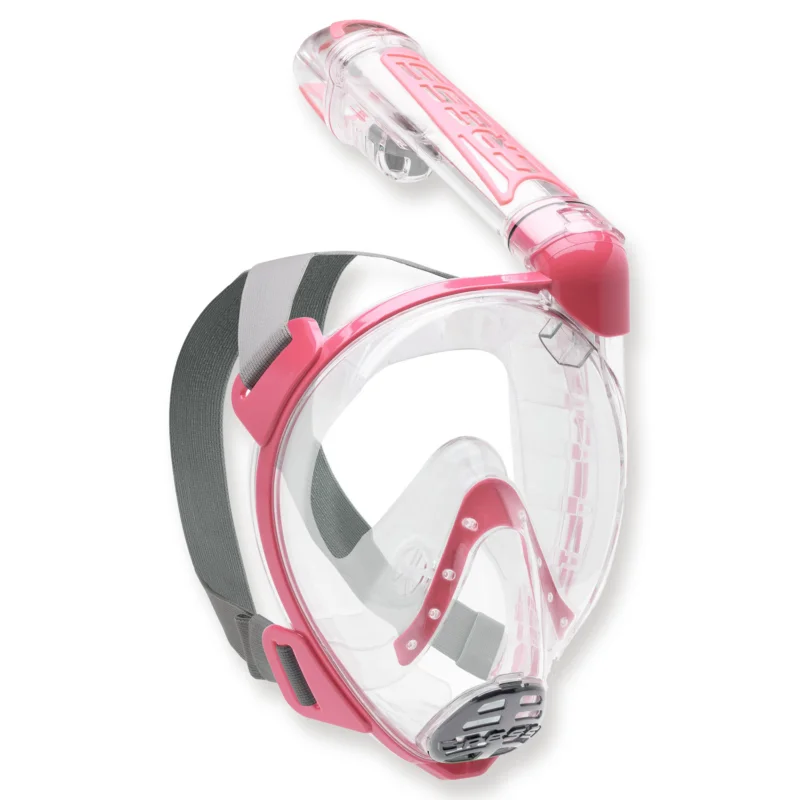 Finale Aktion Cressi Duke - Vollgesichtsmaske mit Trockenschnorchel, pink