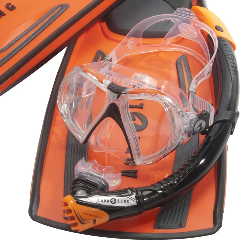 Markenware Aqualung Schnorchelset St. Martin - mit Ventilschnorchel
