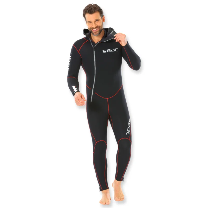 Seac Resort 5.0 - Tauchanzug mit Kopfhaube - Herren, 5 mm Neopren Billig