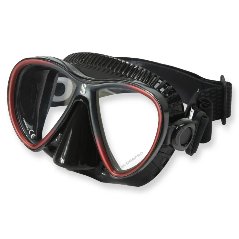 Aktuell Synergy Twin Trufit rot schwarz - weicher Maskenkörper mit Comfort Strap von Scubapro