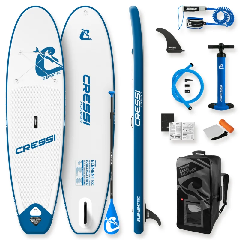 Cressi Element all round iSUP Set weiß blau - komplettes Sparset Angebot