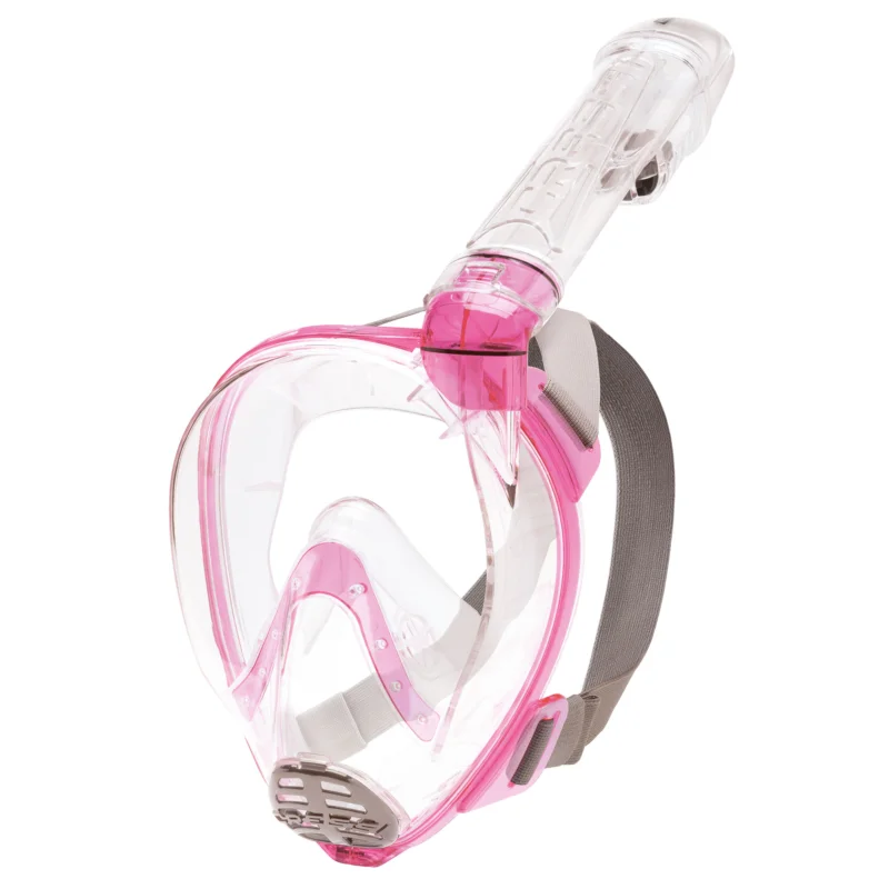 Meistverkauft Cressi Vollgesichtsmaske Baron mit Trockenschnorchel clear pink