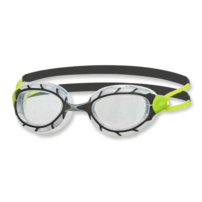 Schnäppchen Zoggs Schwimmbrille Predator Regular Fit, black lime clear