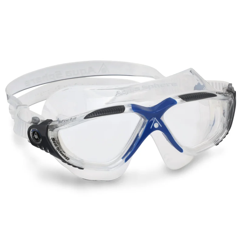 Schneller Versand Aqua Sphere Schwimmbrille Vista - clear dark grey blue