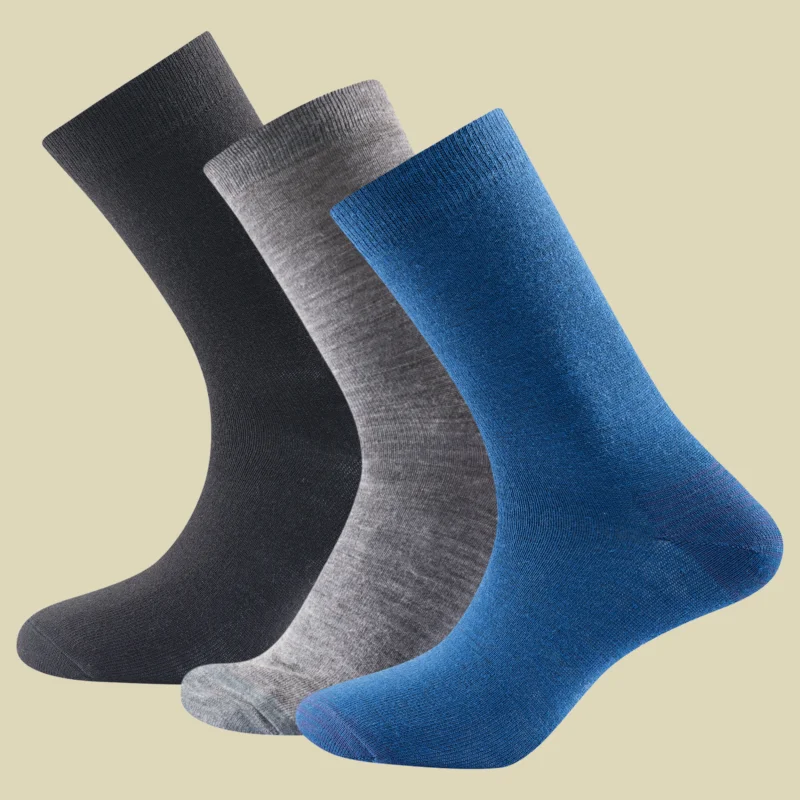 Begrenztes Angebot DevoldDaily Light Sock 3PK Größe 36-40 Farbe indigo mix