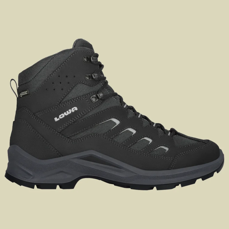 LowaSesto GTX Mid Men Größe UK 7,5 Farbe schwarz/grau Direktkauf