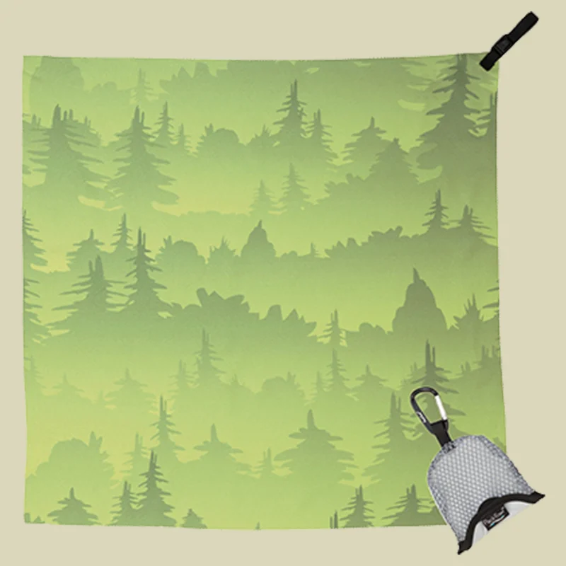 Direkt Vom Hersteller PackTowlNano Handtuch Größe 48 x 48 cm Farbe green trees