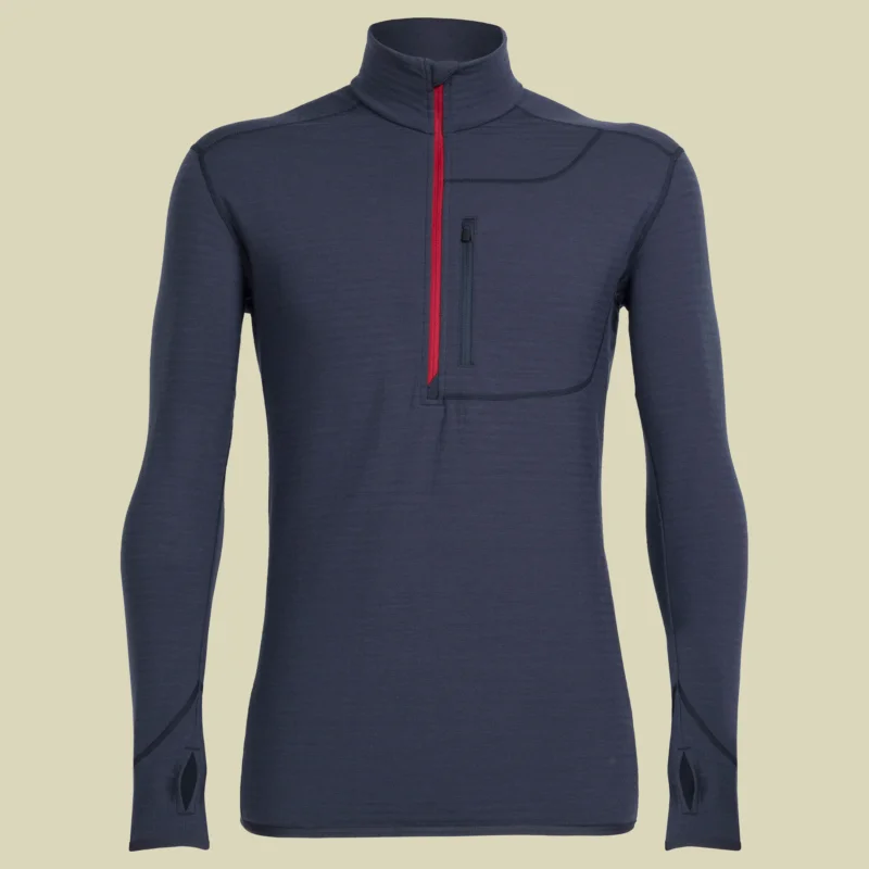 Knallerangebot IcebreakerDescender LS Half Zip Men Größe S Farbe stealth/oxblood
