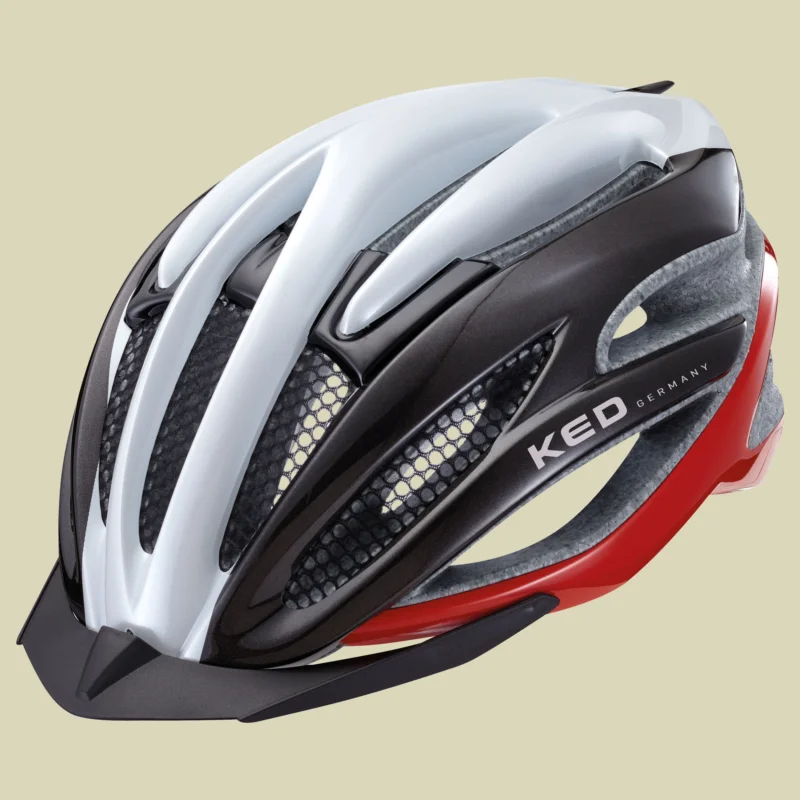 KEDWayron Visor Kopfumfang M 55-59 cm Farbe white black red Top-Preis