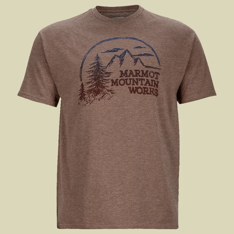 MarmotHalation Tee SS Men Größe S Farbe brown heather Ausverkauf