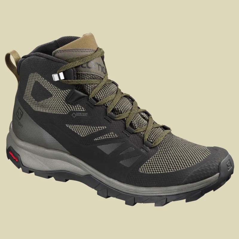 SalomonOUTline Mid GTX Men Größe UK 11,5 Farbe black/beluga/capers Kracherpreis