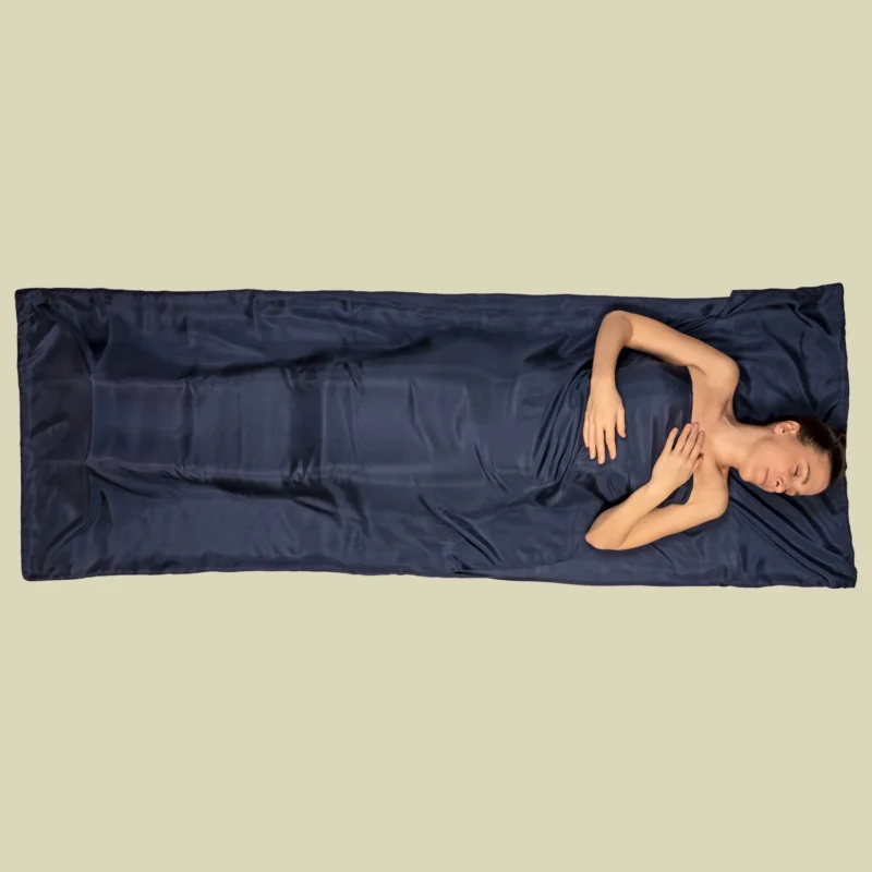 Wochenendangebot ExpedSleepwell Silk/Cotton Liner Größe 210 x 90 cm Farbe navy