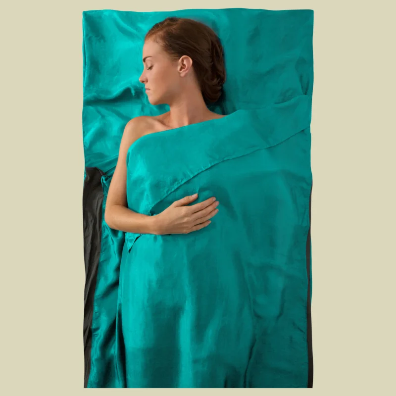 Sea to SummitSilk Liner Stretch - Traveller (with Pillow slip) Größe standard (rectangular) Farbe pacific blue Solange Der Vorrat Reicht