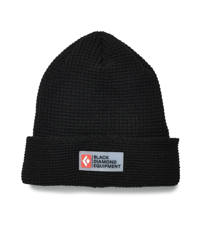 Letzte Chance Double Waffle Beanie Unisex - Black Diamond