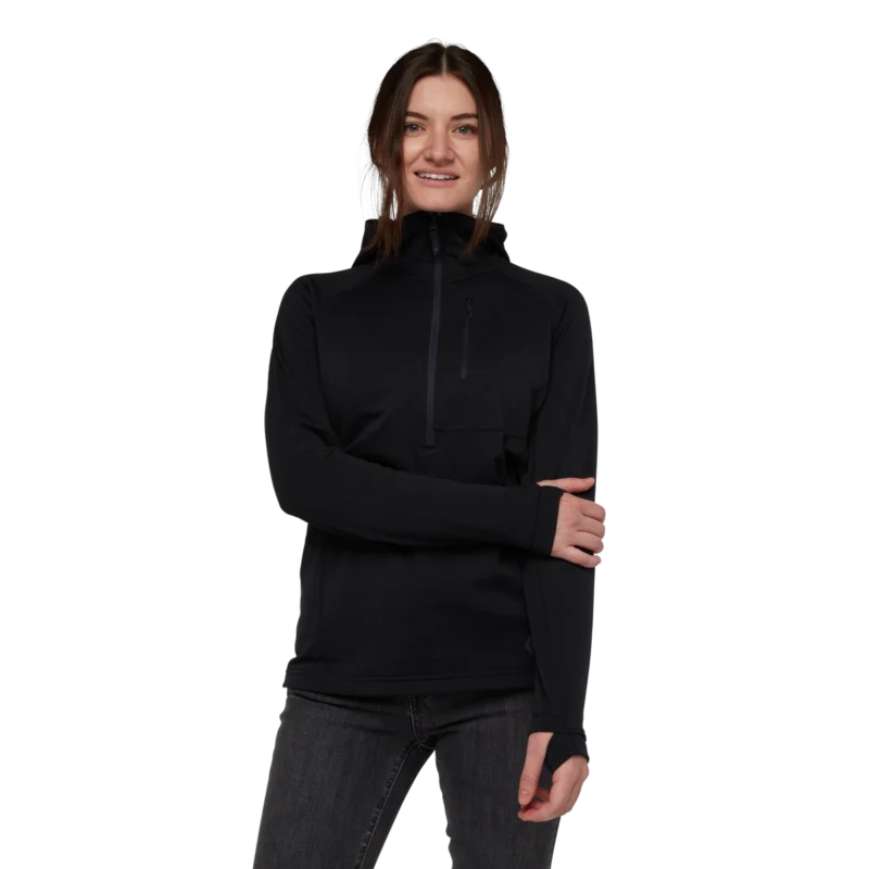 Coefficient 1/4-Zip Fleece Hoody - Women's Damen - Black Diamond Ausverkauf