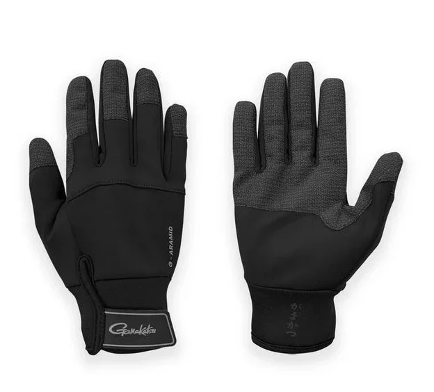 Expressversand Gamakatsu G-Aramid Gloves Schwarz #S