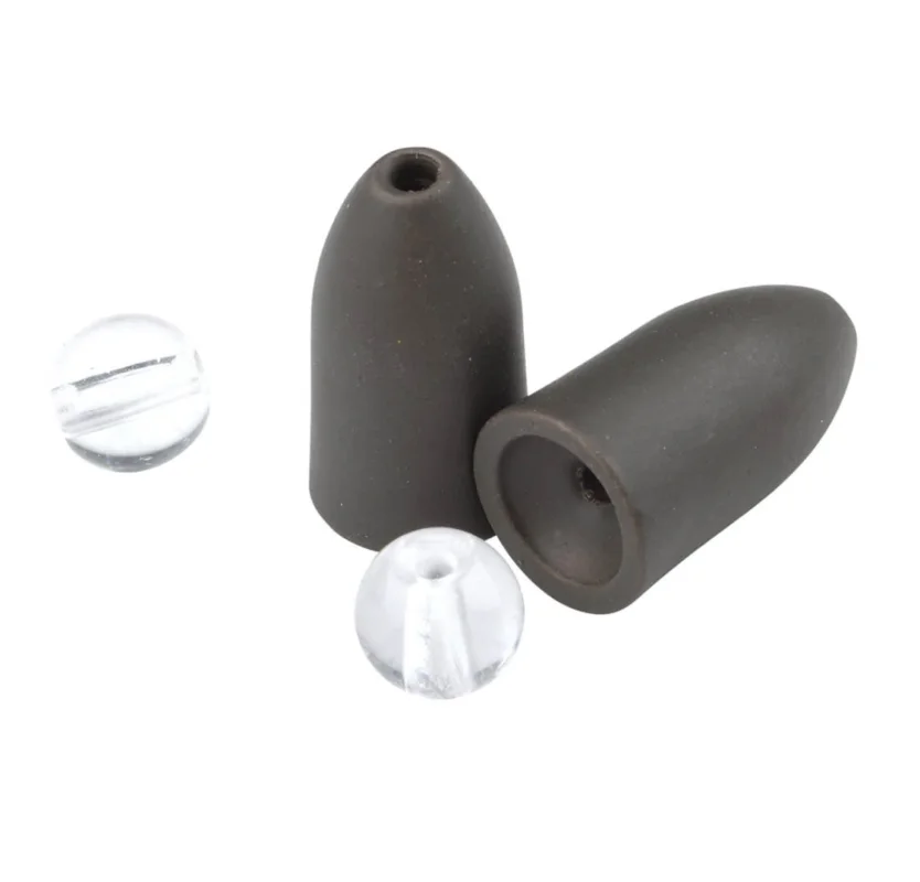Spro Camo Tungsten Bullet Sinkers + Glass Beads Matte Camo 5g Expressversand