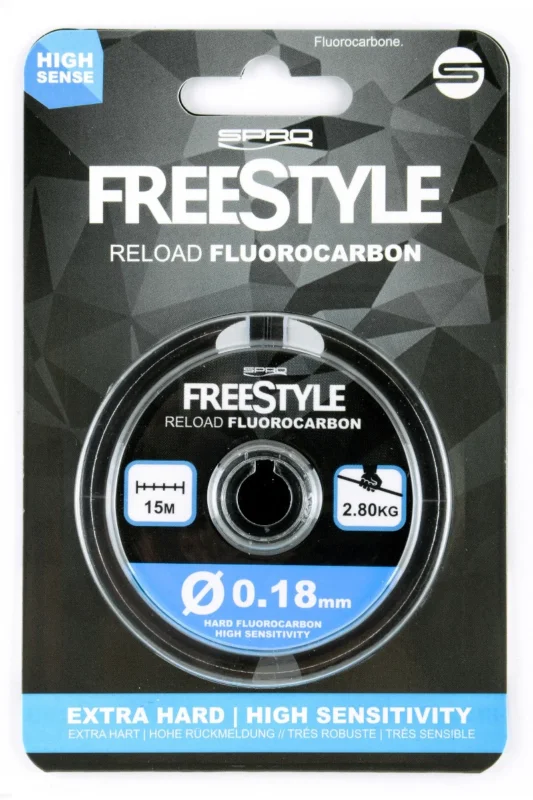 Freestyle Reload Fluorocarbon 15m Clear 0,28mm 5,15kg Neue Kollektion