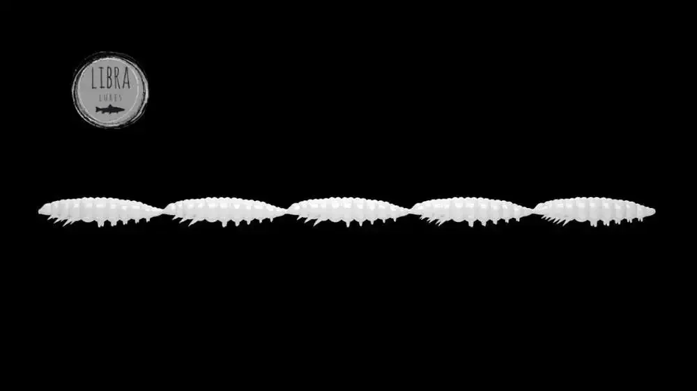 Top-Angebot Libra Lures Larva Multi 25 -5x5 Cheese 2,5cm 001 - white
