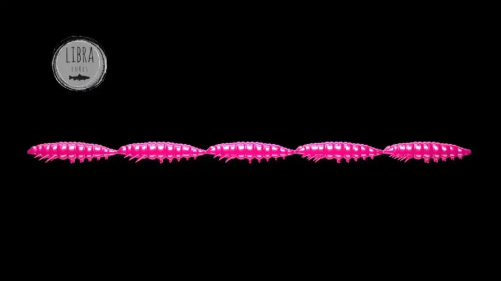 Neu Im Sortiment Libra Lures Larva Multi 25 -5x5 Cheese 2,5cm 019 - hot pink