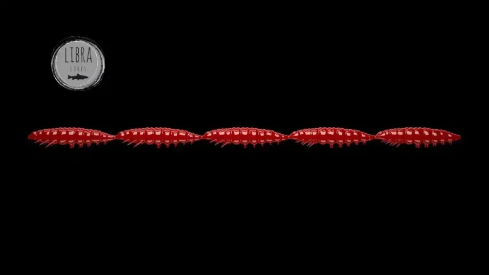 Ausverkauf Libra Lures Larva Multi 25 -5x5 Cheese 2,5cm 021 - red