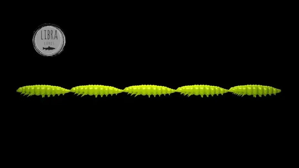 Bestpreis Libra Lures Larva Multi 25 -5x5 Cheese 2,5cm 027 - apple green