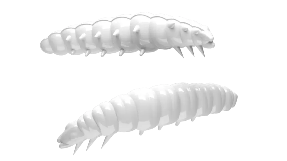 Knallerangebot Libra Lures Larva 35 Knoblauch 3,5cm 001 - white