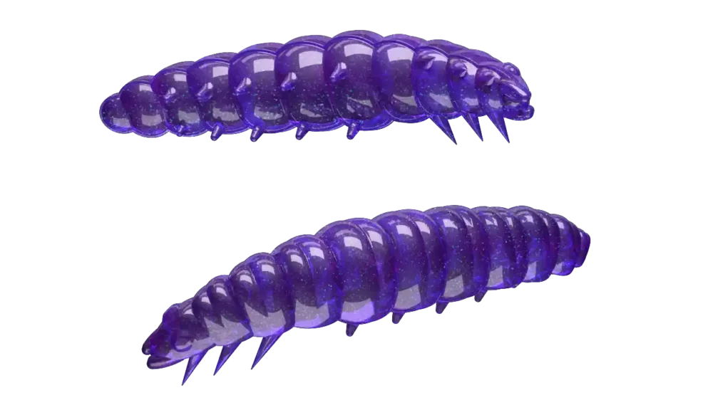 Libra Lures Larva 35 Knoblauch 3,5cm 020 - purple with glitter Geprüft