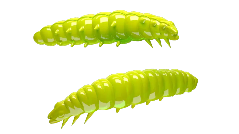 Neu Libra Lures Larva 35 Knoblauch 3,5cm 027 - apple green