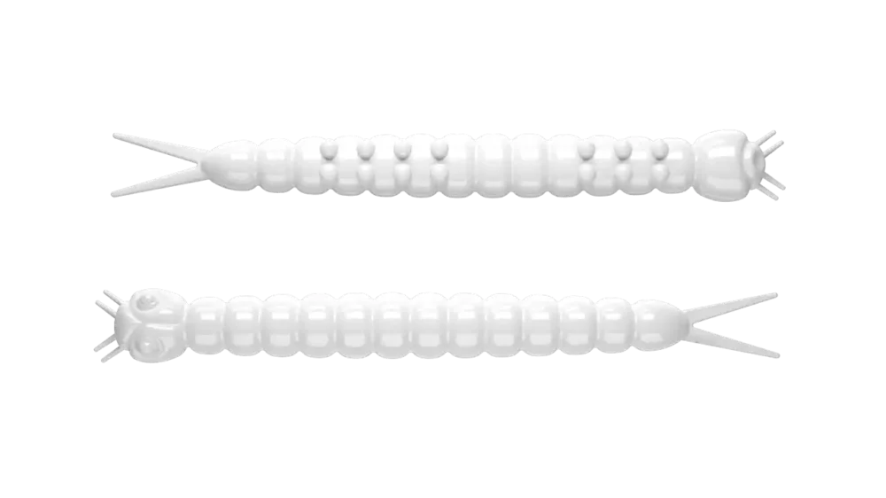 Knallerangebot Libra Lures Slight Worm 38 Cheese 3,8cm 001 - white