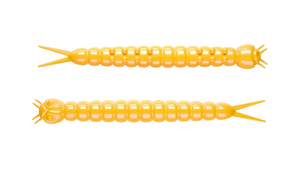 Billig Libra Lures Slight Worm 38 Cheese 3,8cm 008 - dark yellow