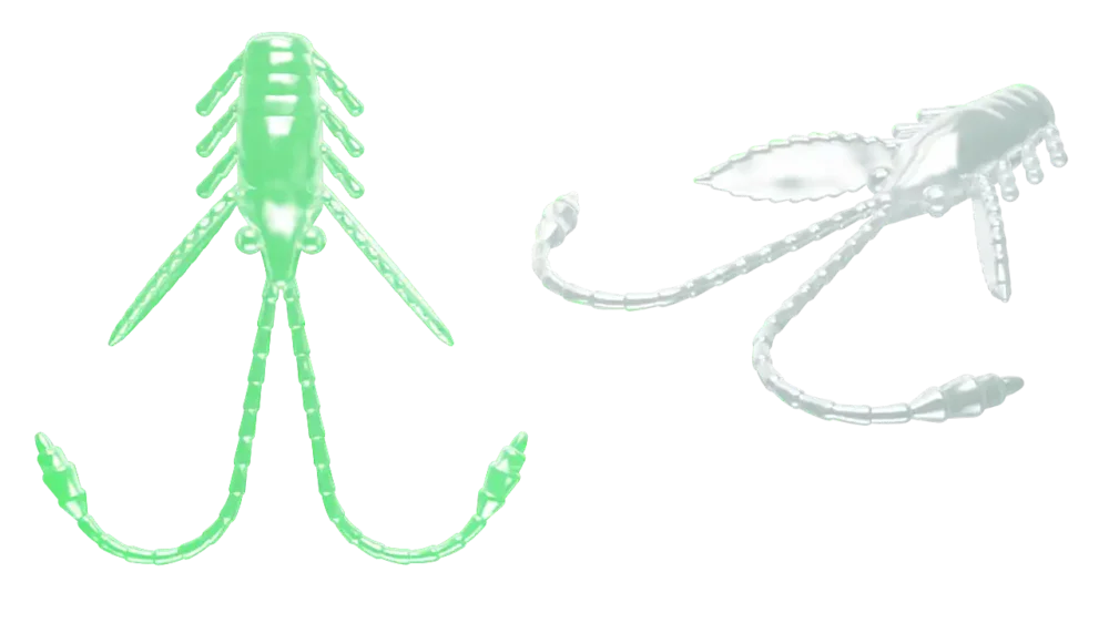 Libra Lures Pro Nymph 18 Cheese 1,8cm 000 - glow uv green Aktuell