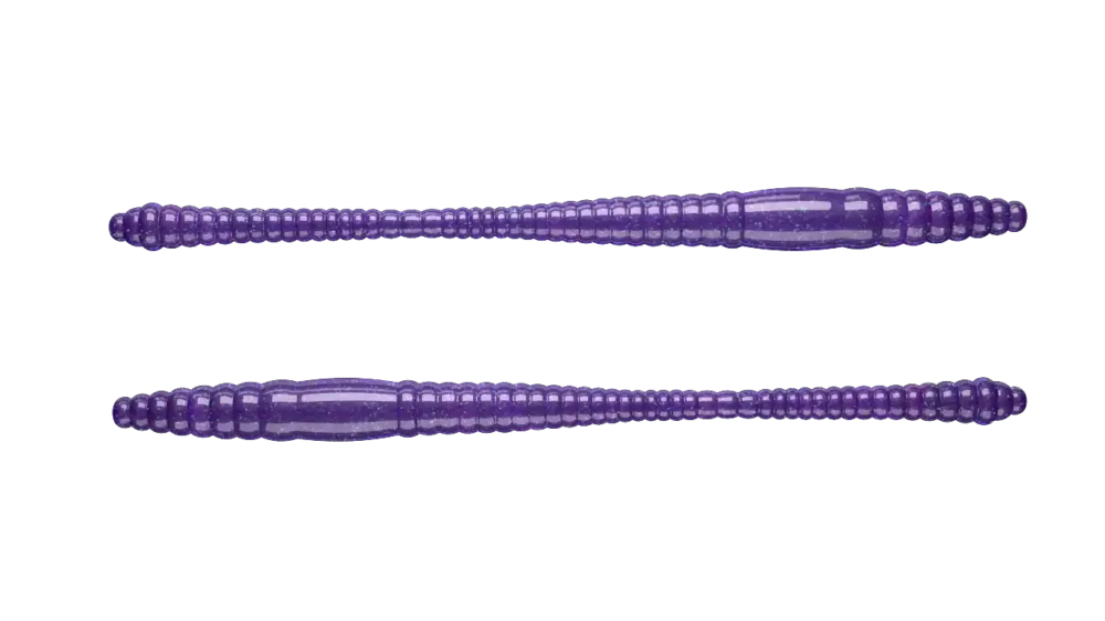 Echt Libra Lures Dying Worm 70 Cheese 7cm 020 - purple with glitter