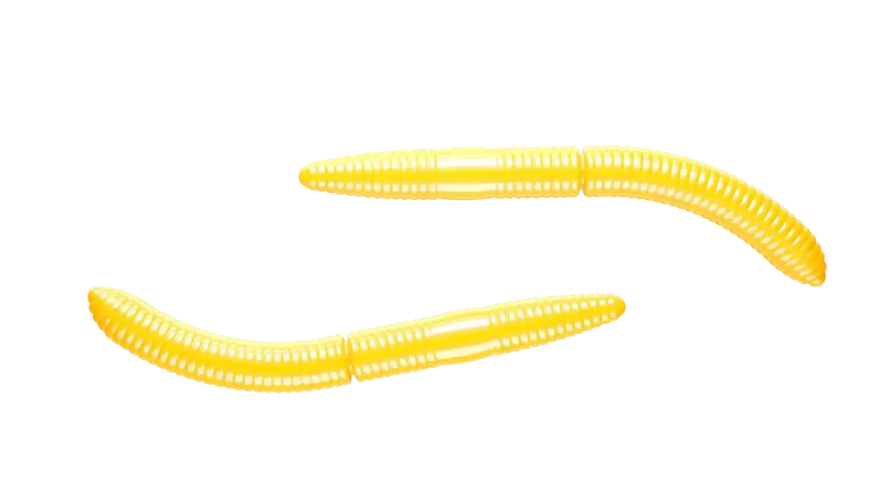 Sonderangebot Libra Lures Fatty D'Worm 65 Knoblauch 6,5cm 007 - yellow