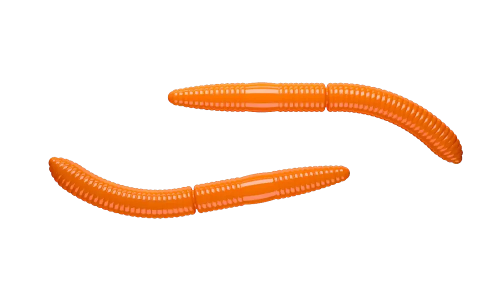 Libra Lures Fatty D'Worm 65 Knoblauch 6,5cm 011 - hot orange Solange Der Vorrat Reicht