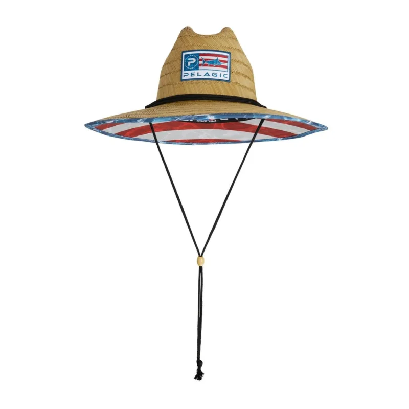 Preis Gesenkt Pelagic Baja Straw Sunhat Americano Strohhut Sonnenhut Angler