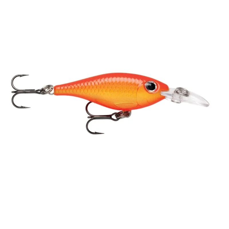 Rapala ULTRA LIGHT SHAD ULS04 GFR 4cm 3g Gold Fluorescent Red Wobbler Geprüft