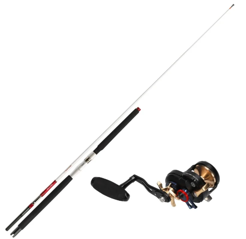 Norwegen Combo Profi Daiwa SEALINE-Z Interline 15-30lbs 2.35m + Jigger 1501 LH Multirolle Preisreduziert