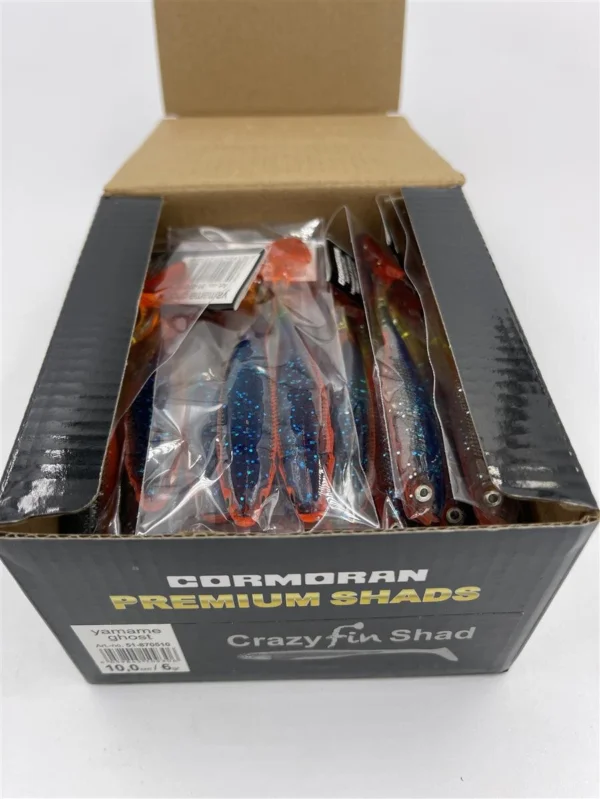 Ausverkauf Cormoran Gummifische Bulk Crazy Fin Shad 10cm YG Gummiköder 40 Stück