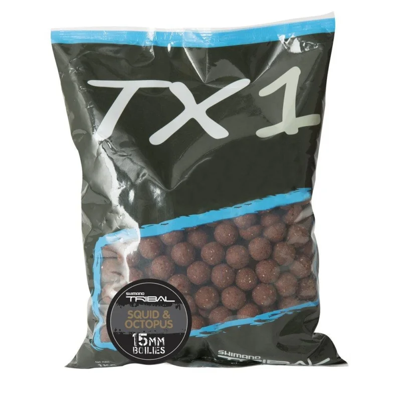 Letzte Chance Shimano TX1 Boilies Squid & Octopus 20mm 5Kg Karpfen Köder