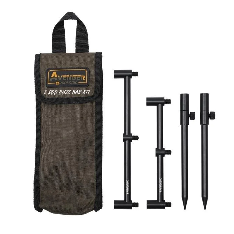 Prologic AVENGER BUZZ BAR KIT & CARRYCASE 2 ROD 20-34CM 0.277KG Schnäppchen