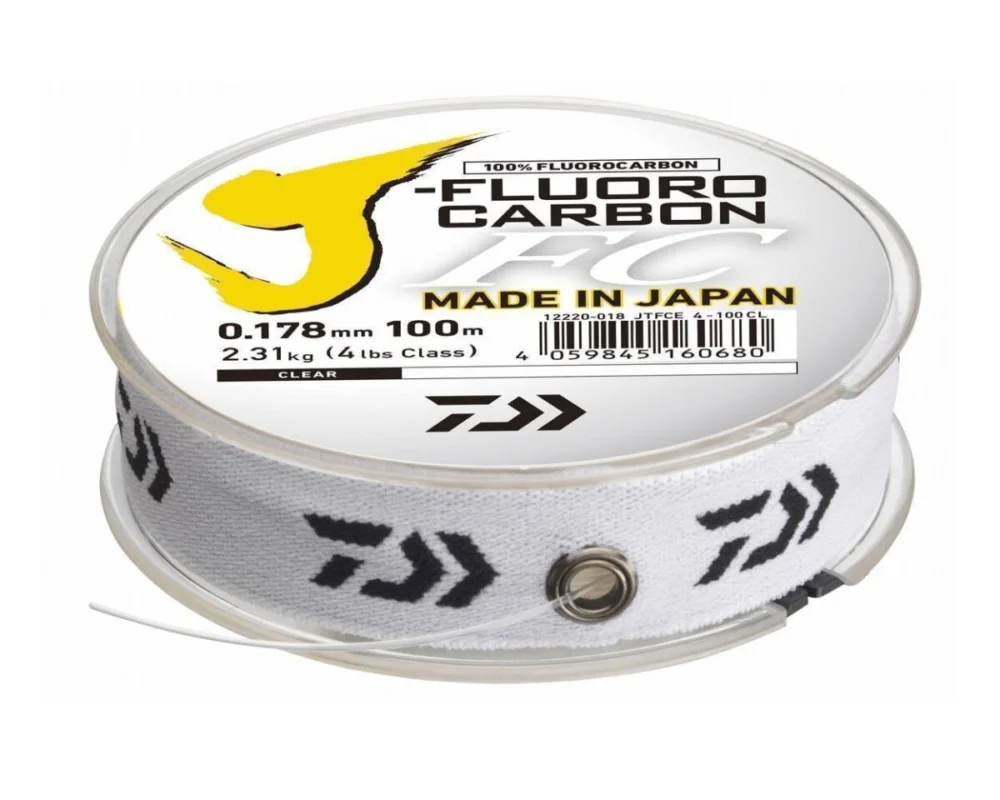 Daiwa J-Fluorocarbon(E) 100m 0,393mm / 9,21kg Fluorocarbon Vorfachschnur Direkt Vom Hersteller