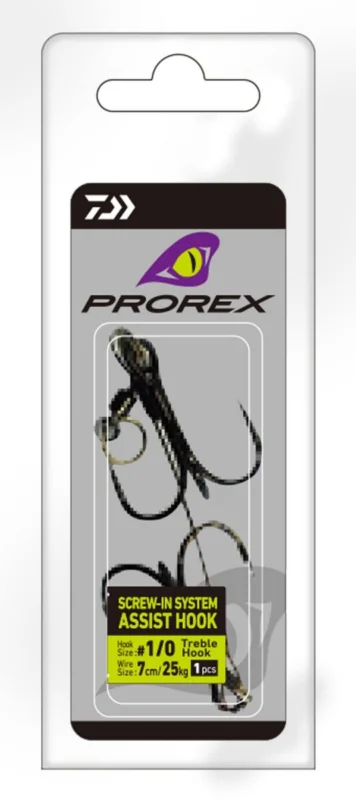 Daiwa Prorex Screw-In Assist Hook 2/0 Stinger Haken Bestseller