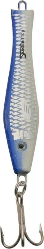 Neuheit AQUANTIC 3D Holo Pilker 90g blau/silber