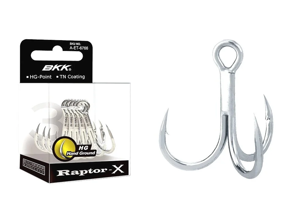 Online Kaufen BKK Raptor-X Drillinge Gr. 6 Haken 9 Stück Salzwasserfest