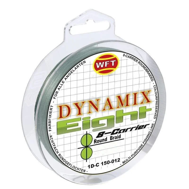 Garantierte Lieferung WFT Round Dynamix 8 Braid 0,10mm 6kg 2000m Grün Geflochtene Schnur 8-Fach