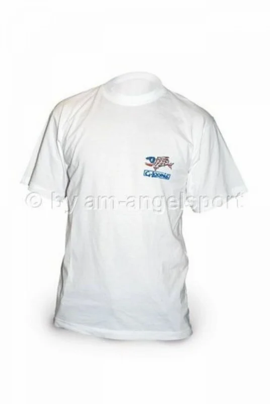 Abverkauf G. Loomis T-Shirt weiß "FEAR NO FISH" Gr. M Anglershirt