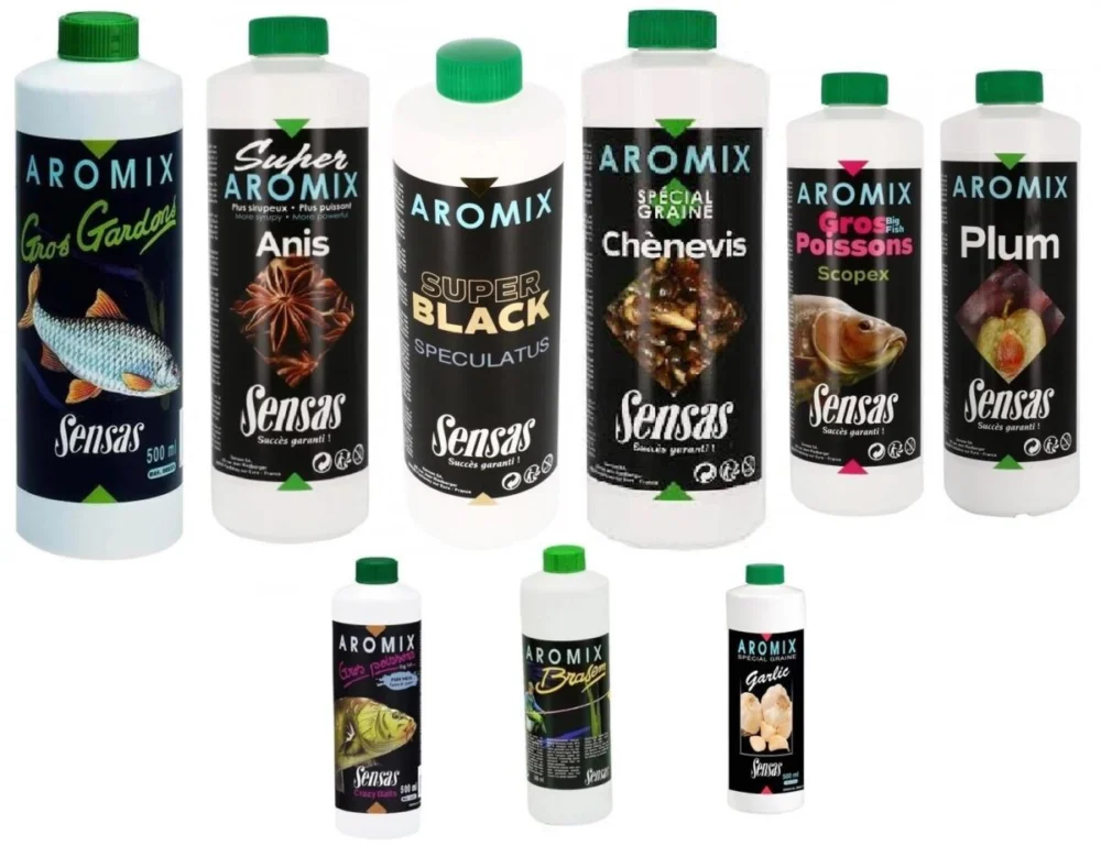 Sensas Aromix Lockstoff 500ml Futtermittel Liquid Grundfutter Zusatz Billig